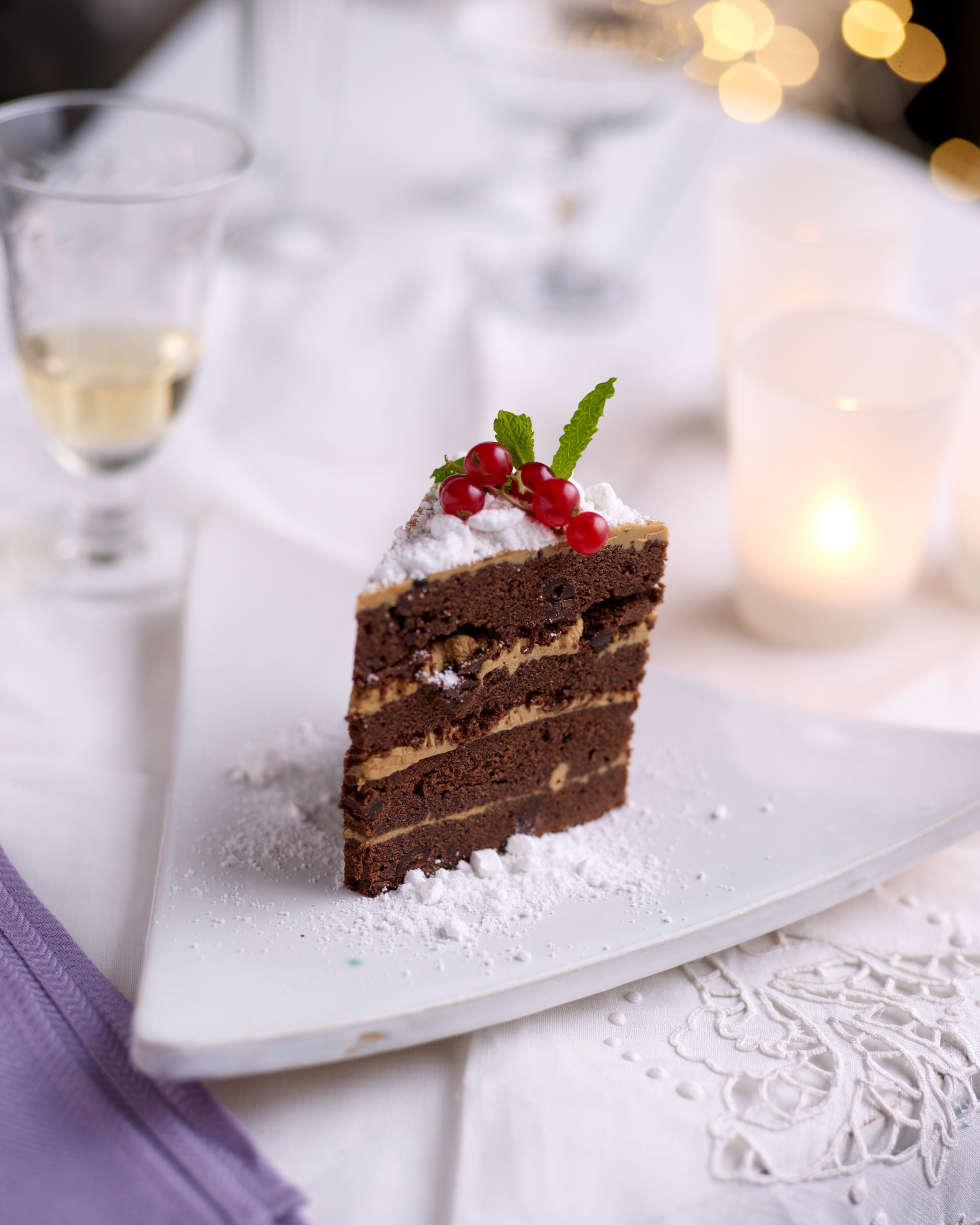 recipe image Chocoladetaart met koffieroom