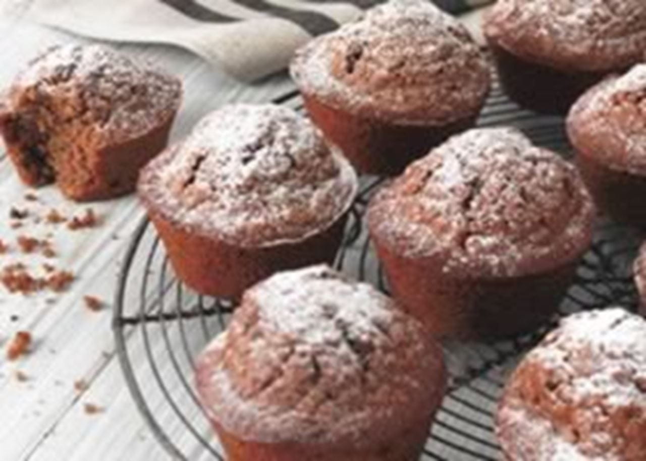 recipe image Chocolade- en pecannoten muffins