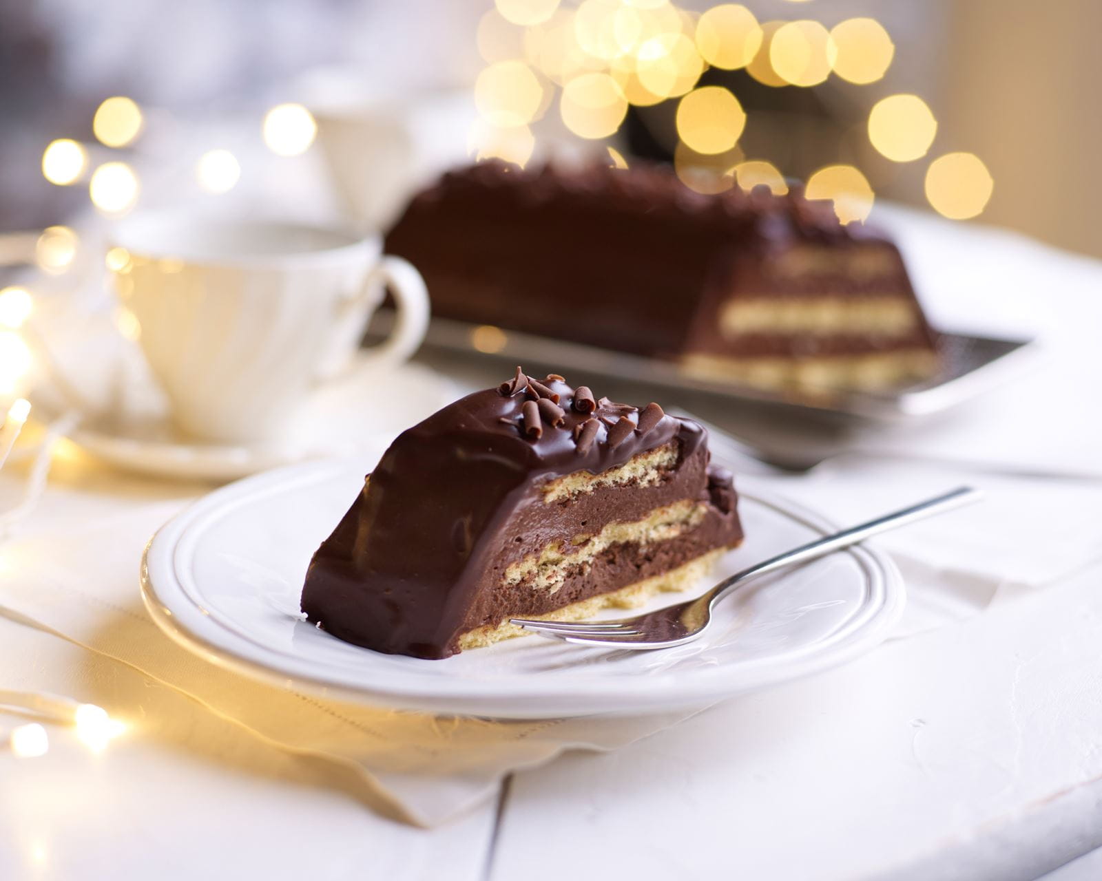 recipe image Kerststronk met chocolade