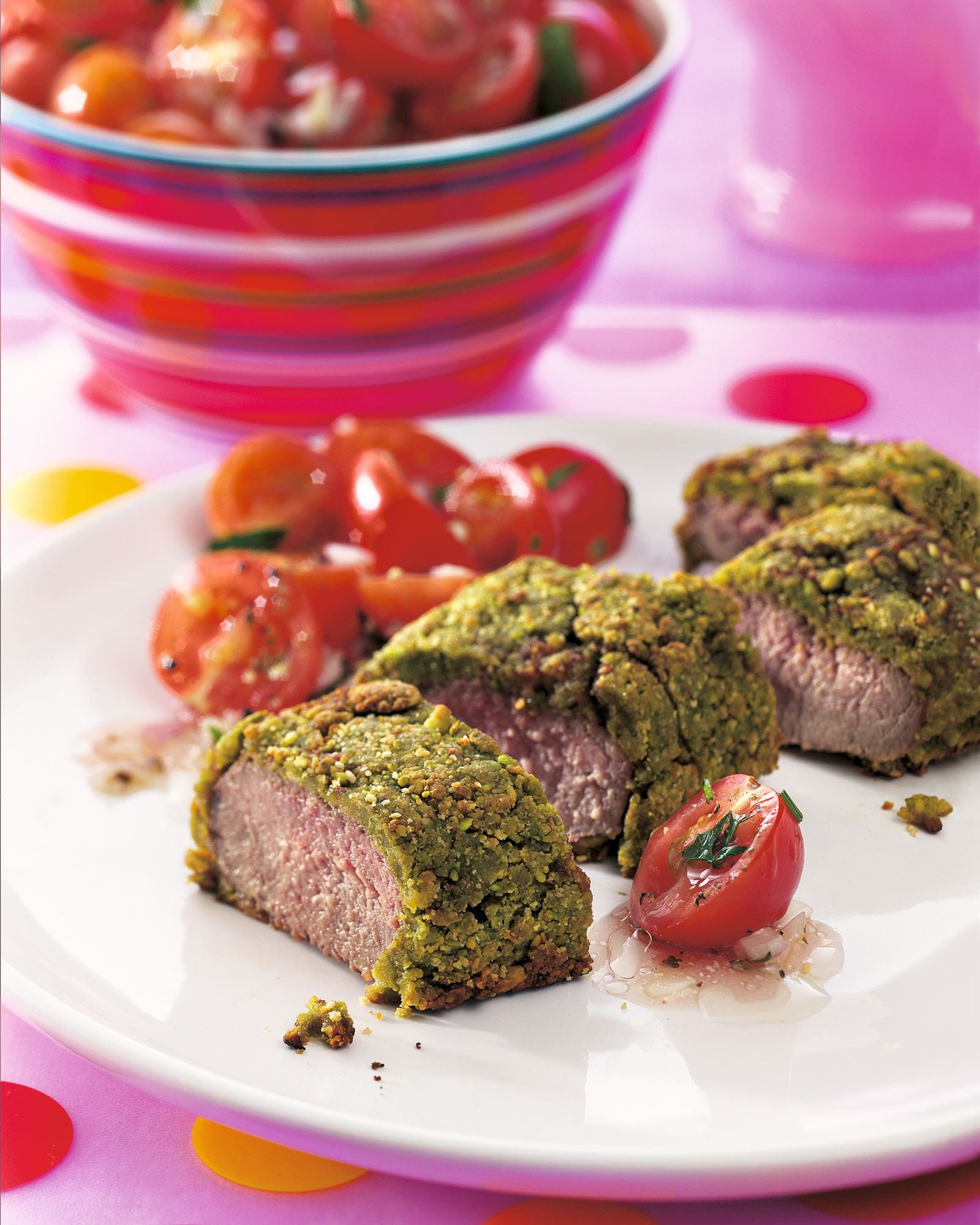 recipe image Lamsfilet met pistachenotenkorst