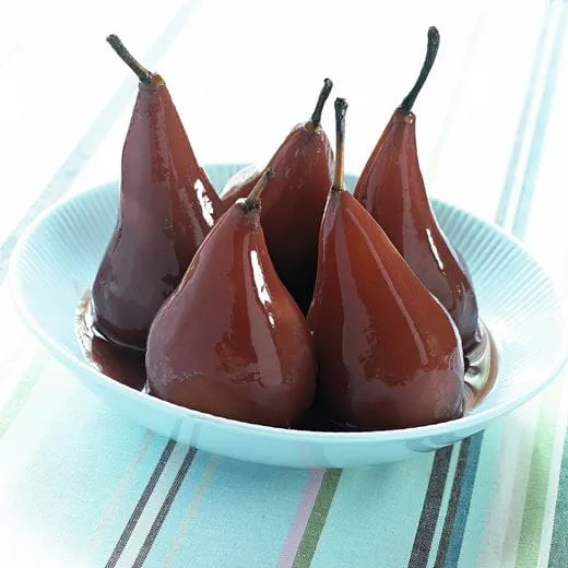 recipe image Stoofpeertjes met bessensap