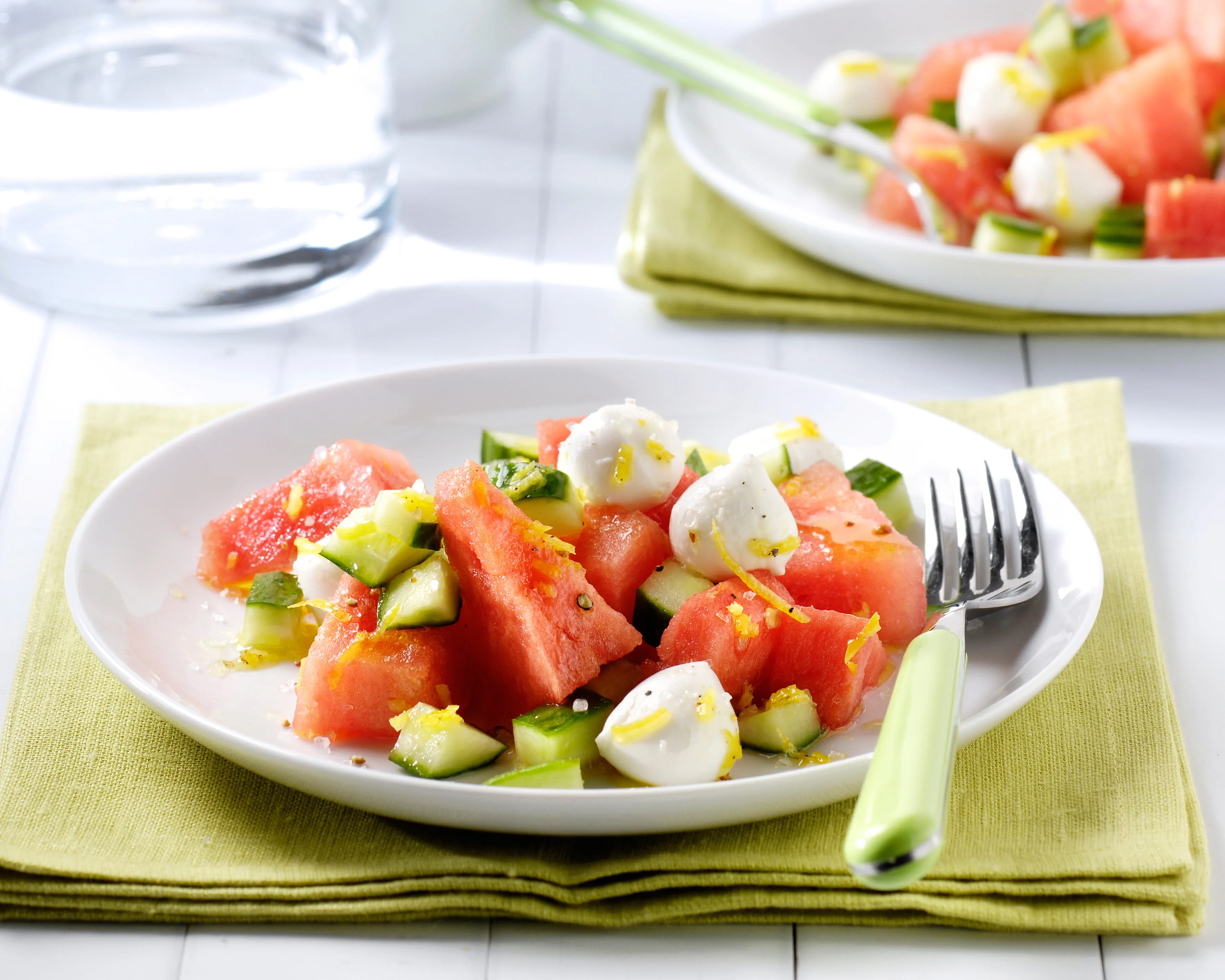 recipe image Watermeloen-komkommersalade