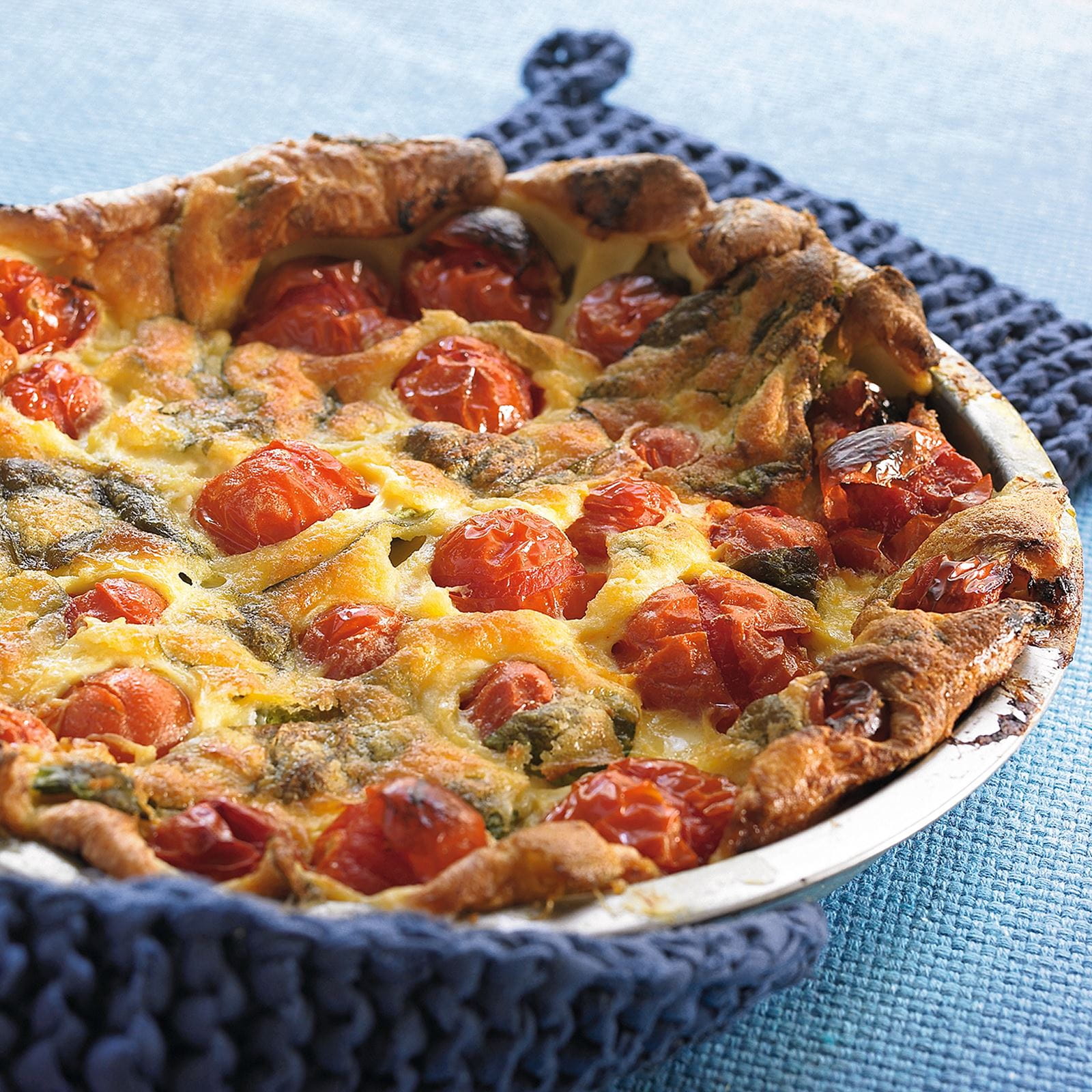 recipe image Clafoutis van tomaat (tomatenquiche zonder bodem)