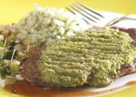 recipe image Lamsvlees met kruidenkorst en risotto