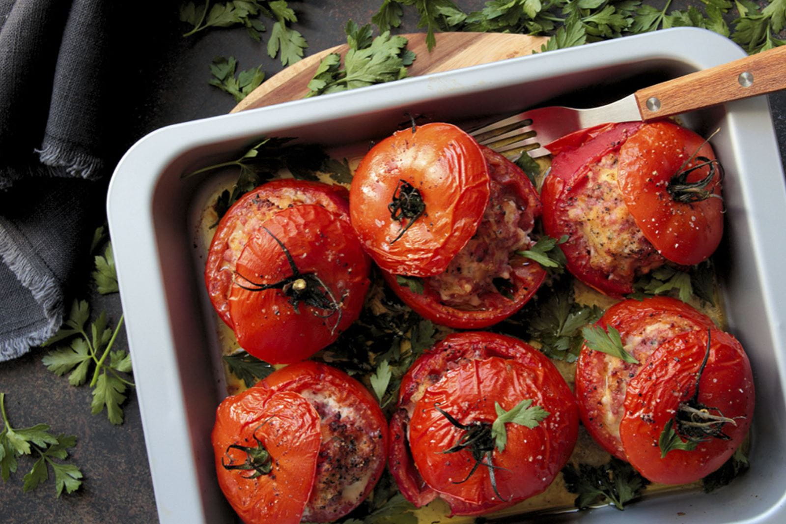 recipe image Gevulde tomaten uit de oven