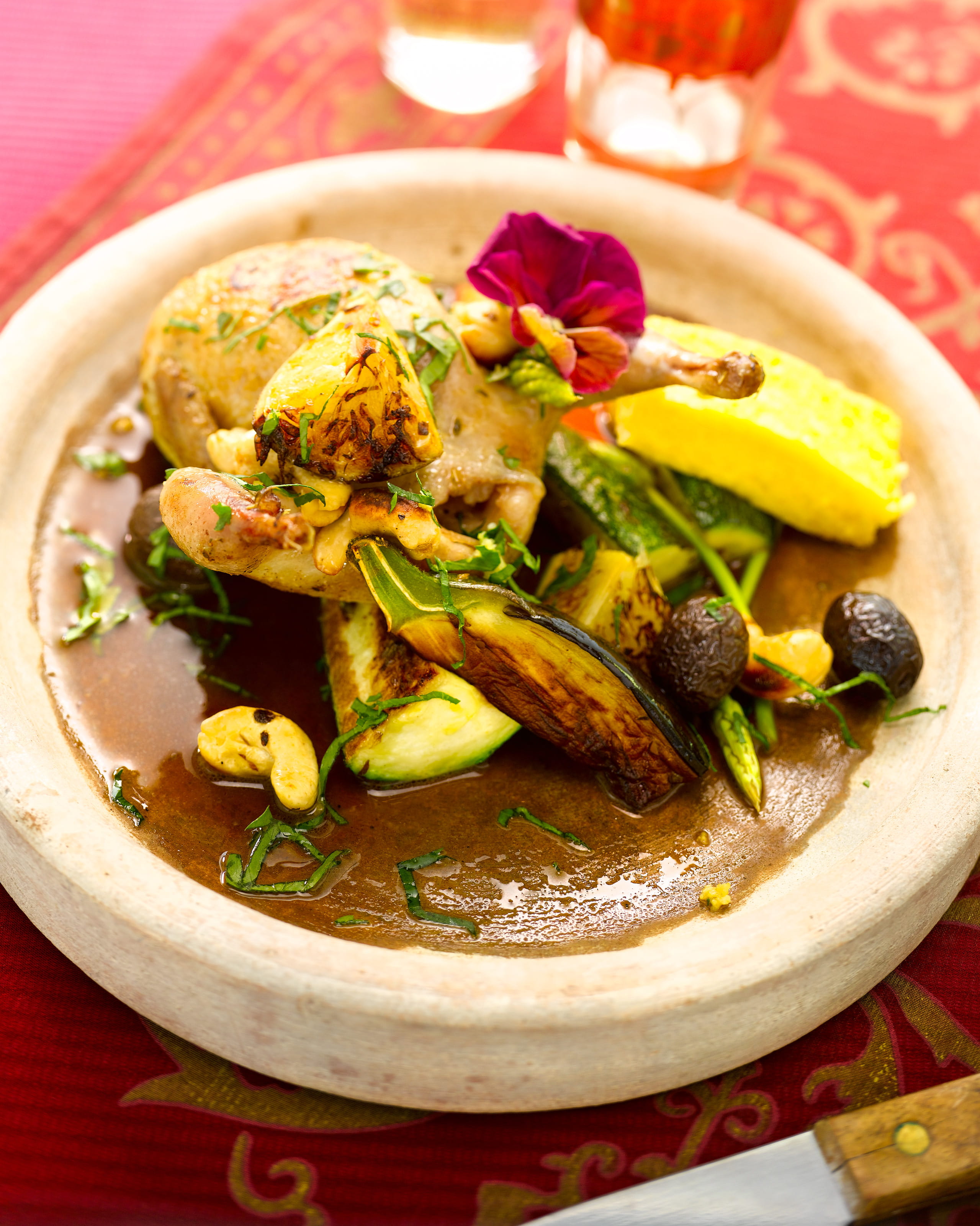 recipe image Gebraden kwartel met limoen en kruidenpolenta