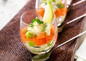 recipe image Glaasje met gerookte zalm en appel