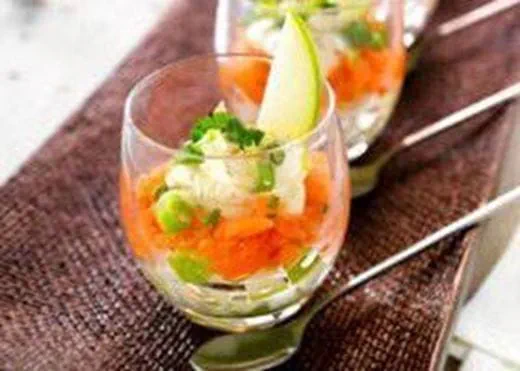 recipe image Glaasje met gerookte zalm en appel