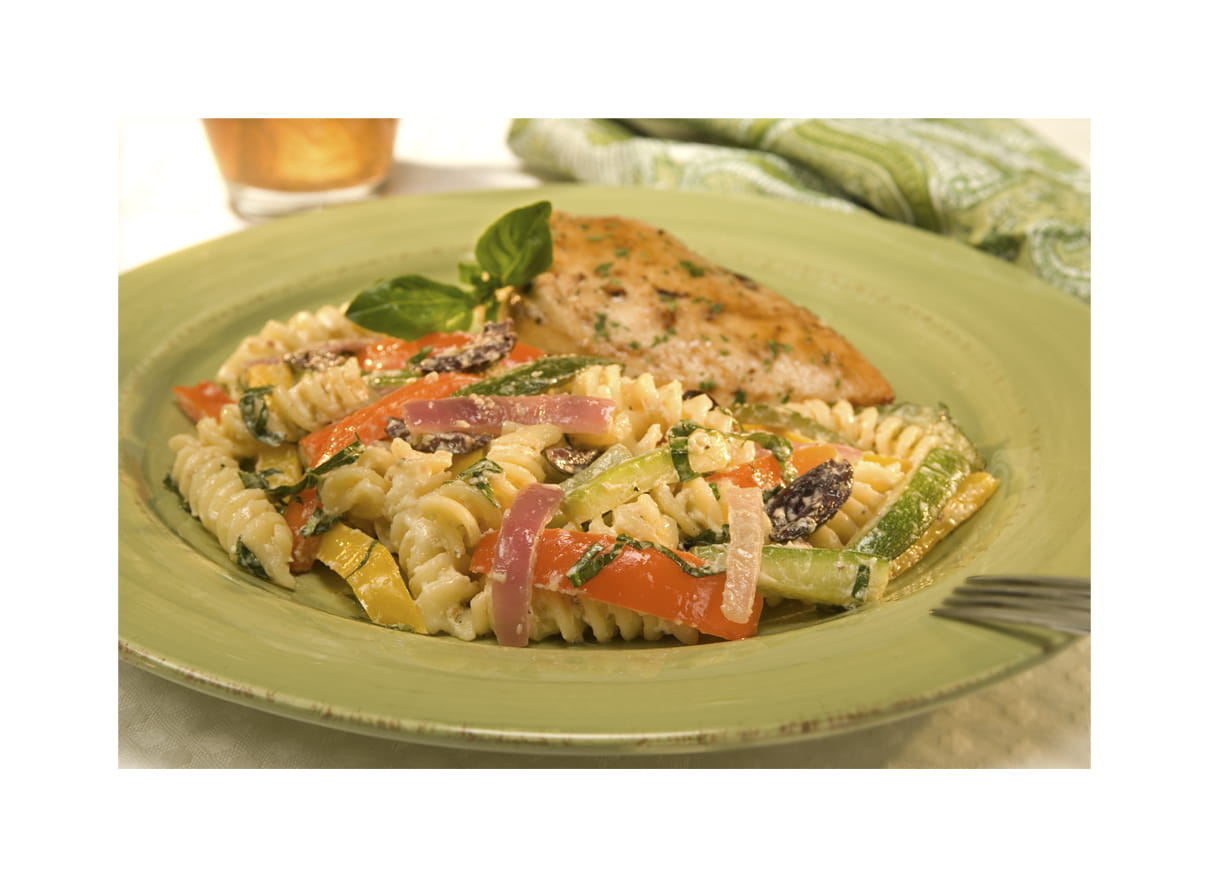 recipe image Pastasalade met geroosterde groenten