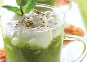 recipe image Cappuccino van waterkers en doperwten