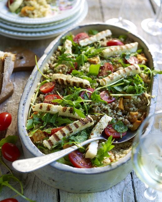 recipe image Quinoasalade met halloumi