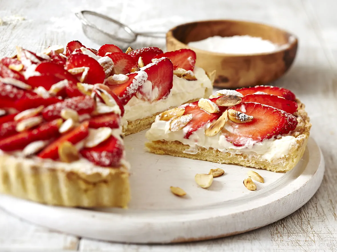 recipe image Aardbeientaart