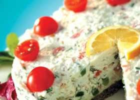 recipe image Mascarponetaart met gerookte vis