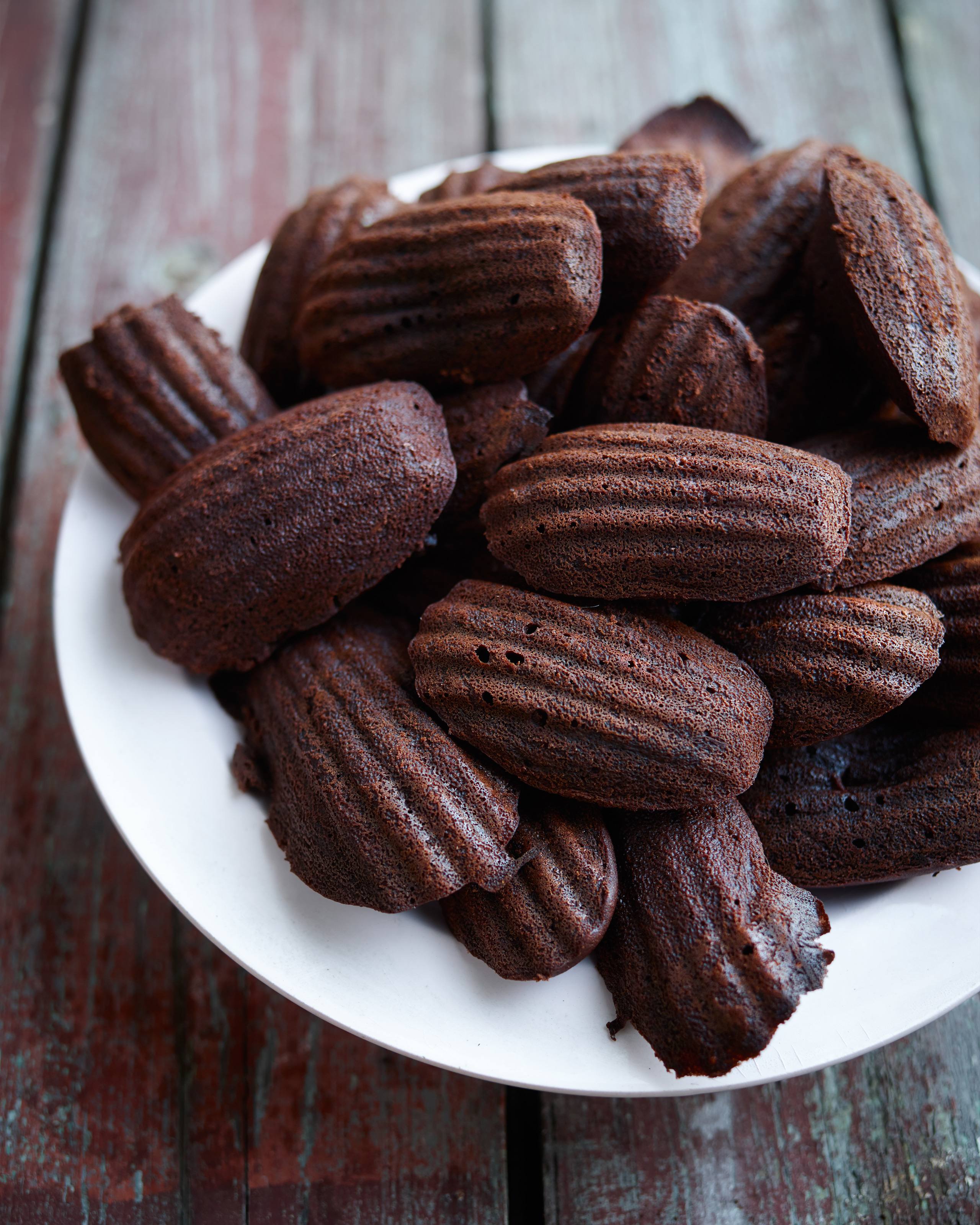 recipe image Madeleines met chocolade en sinaasappel