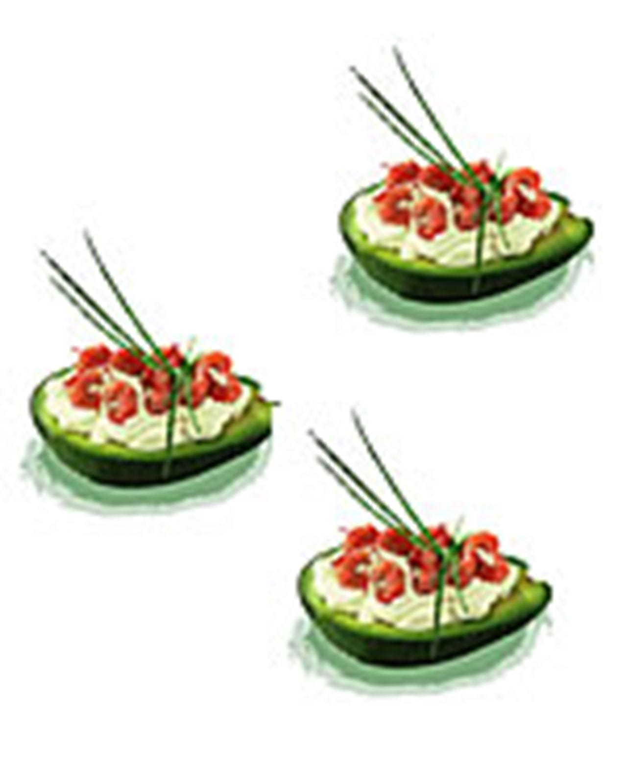 recipe image Avocado met garnalen