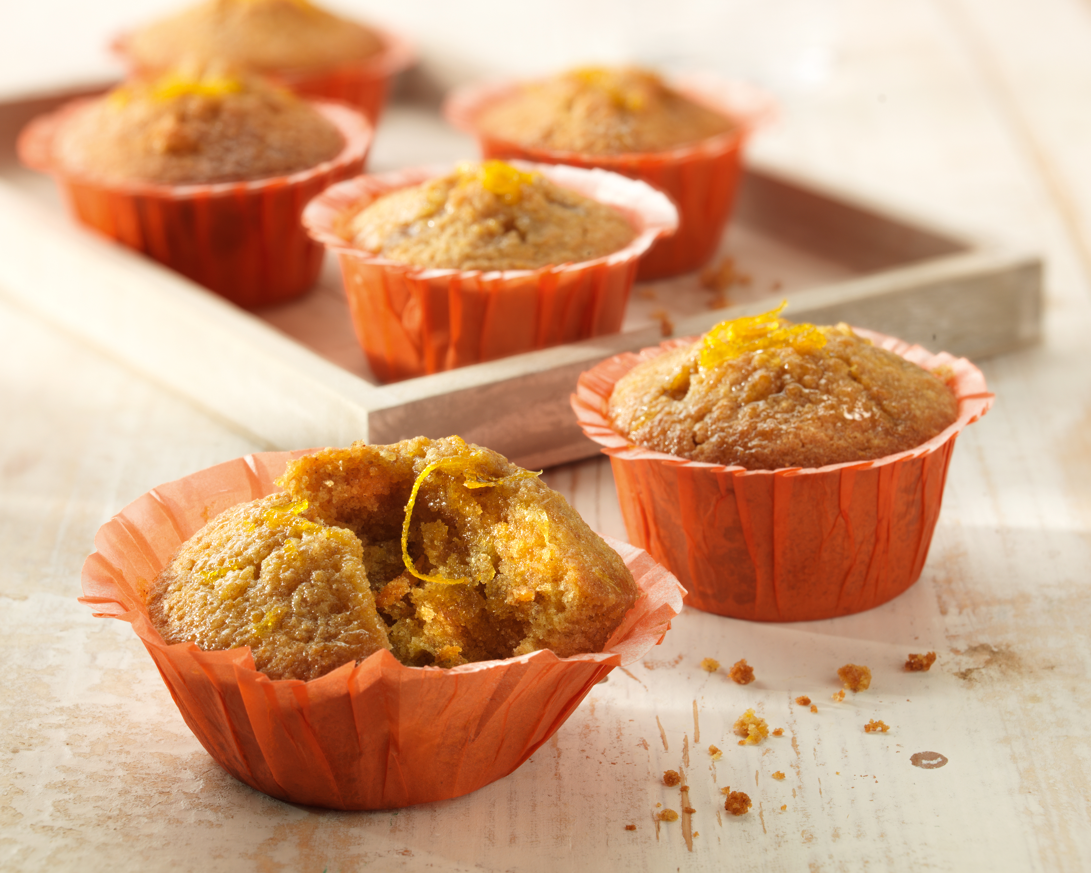 recipe image Sinaasappel-wortelmuffins