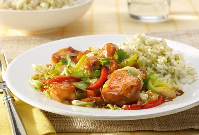 recipe image Wok van kip met rijst