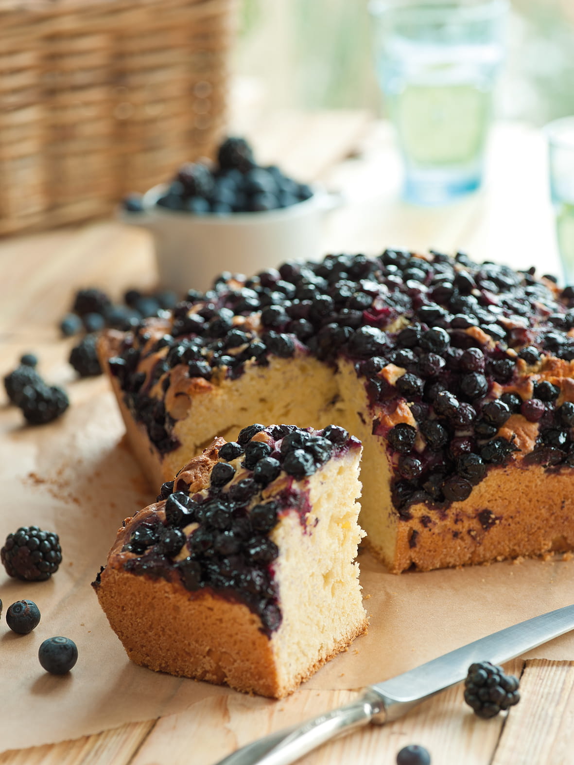 recipe image Taart met blauwe bessen