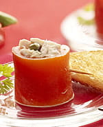 recipe image Gemarineerde paprika met tonijn