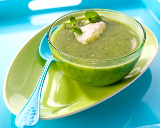 recipe image Waterkerscappuccino met geitenkaas