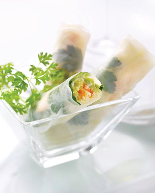 recipe image Groenteloempia met verse geitenkaas