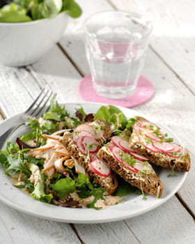 recipe image Pittige salade met gerookte kipfilet