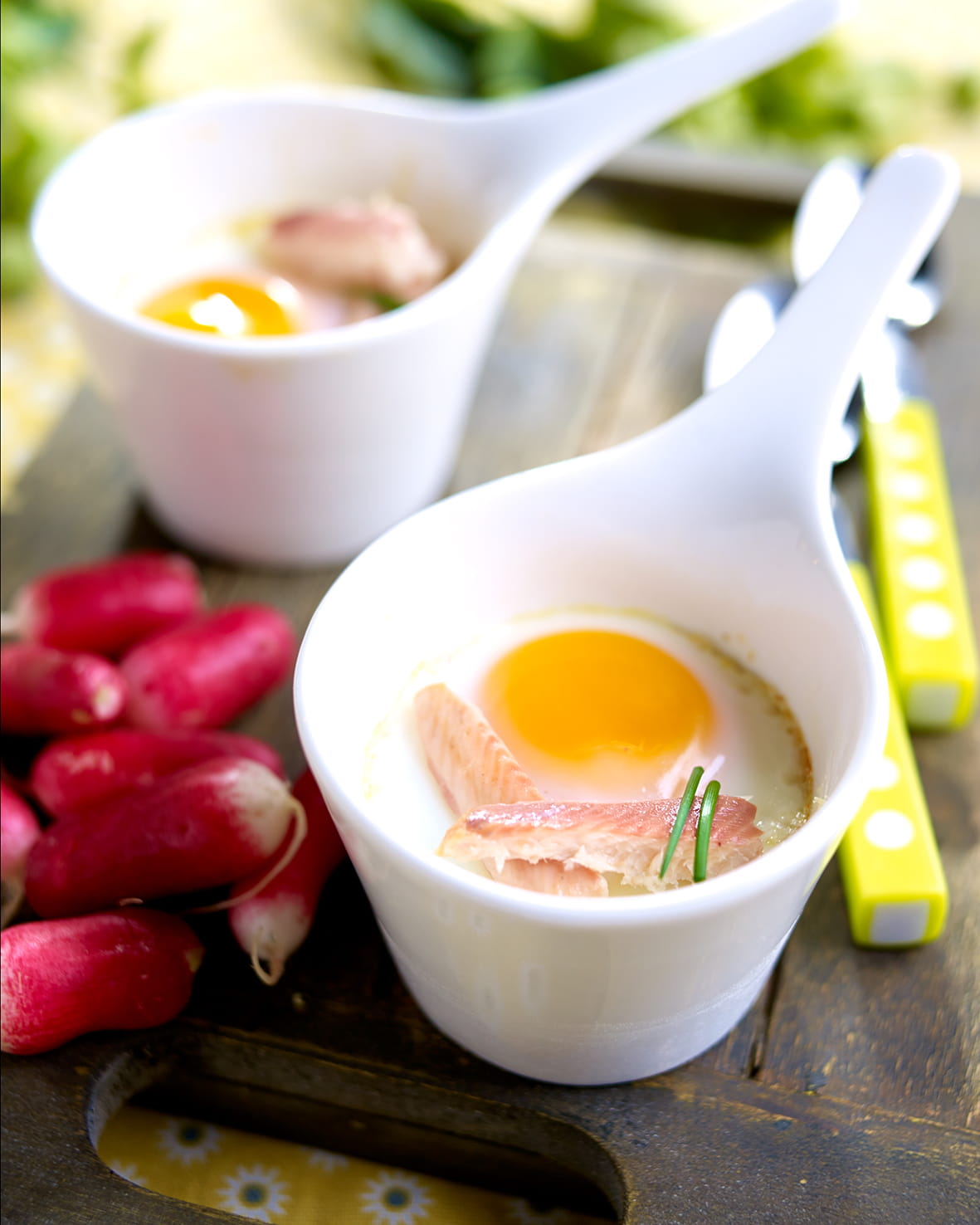 recipe image Cocotte met spinazie, radijs en forel