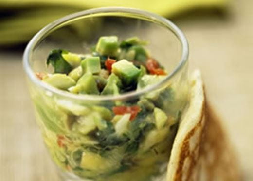 recipe image Blini's met tartaar van avocado en krab