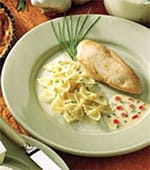 recipe image Kip met paprika en kruidenkaas