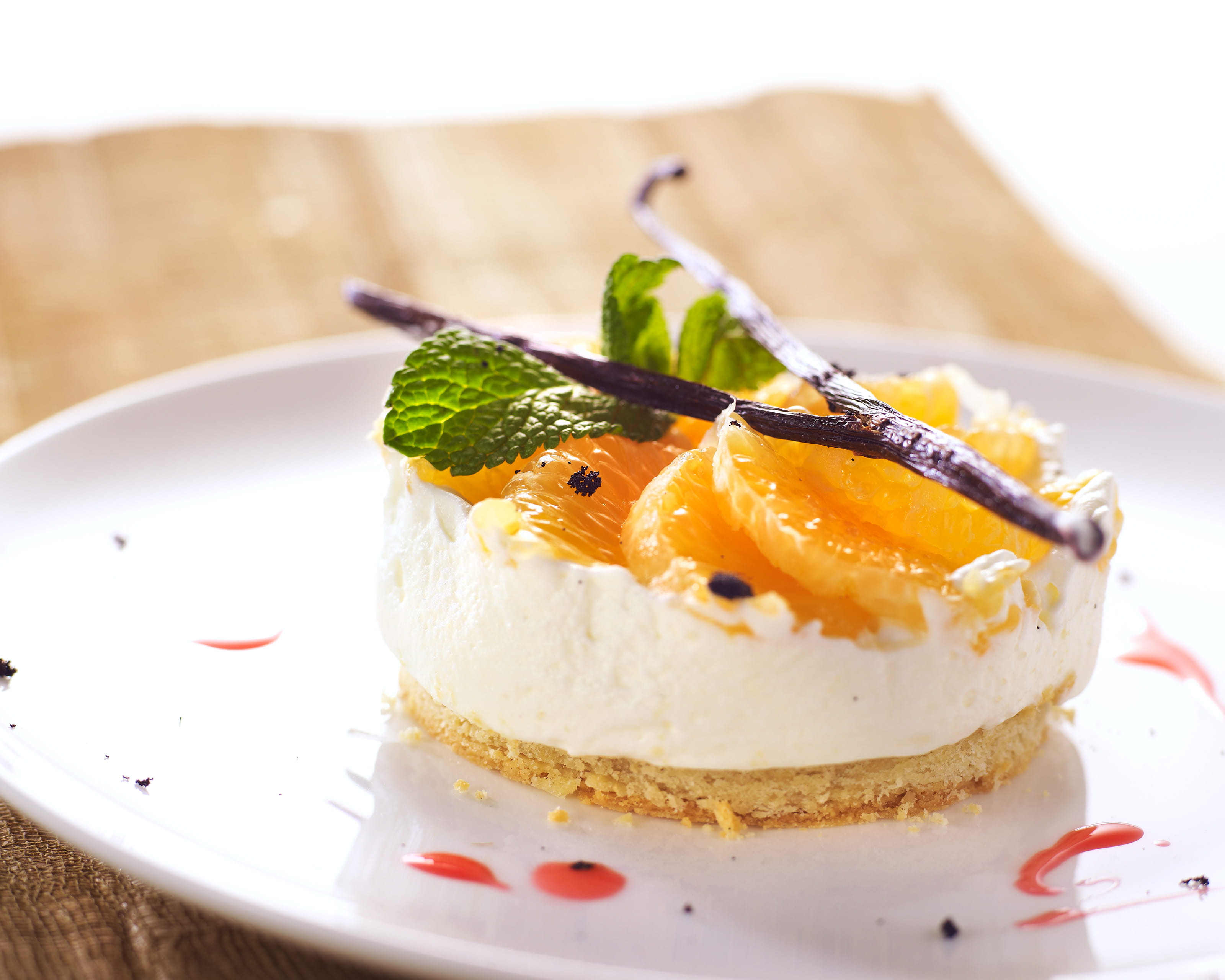 recipe image Bretoense koekjes met vanilleslagroom en clementines