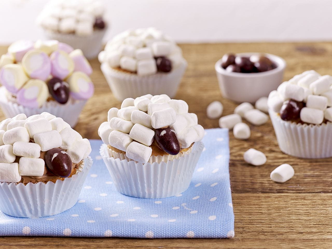 recipe image Schaapjescupcakes met kokos