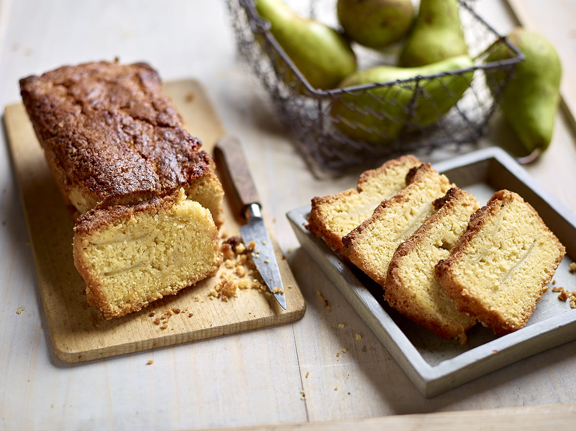 recipe image Amandelcake met peren