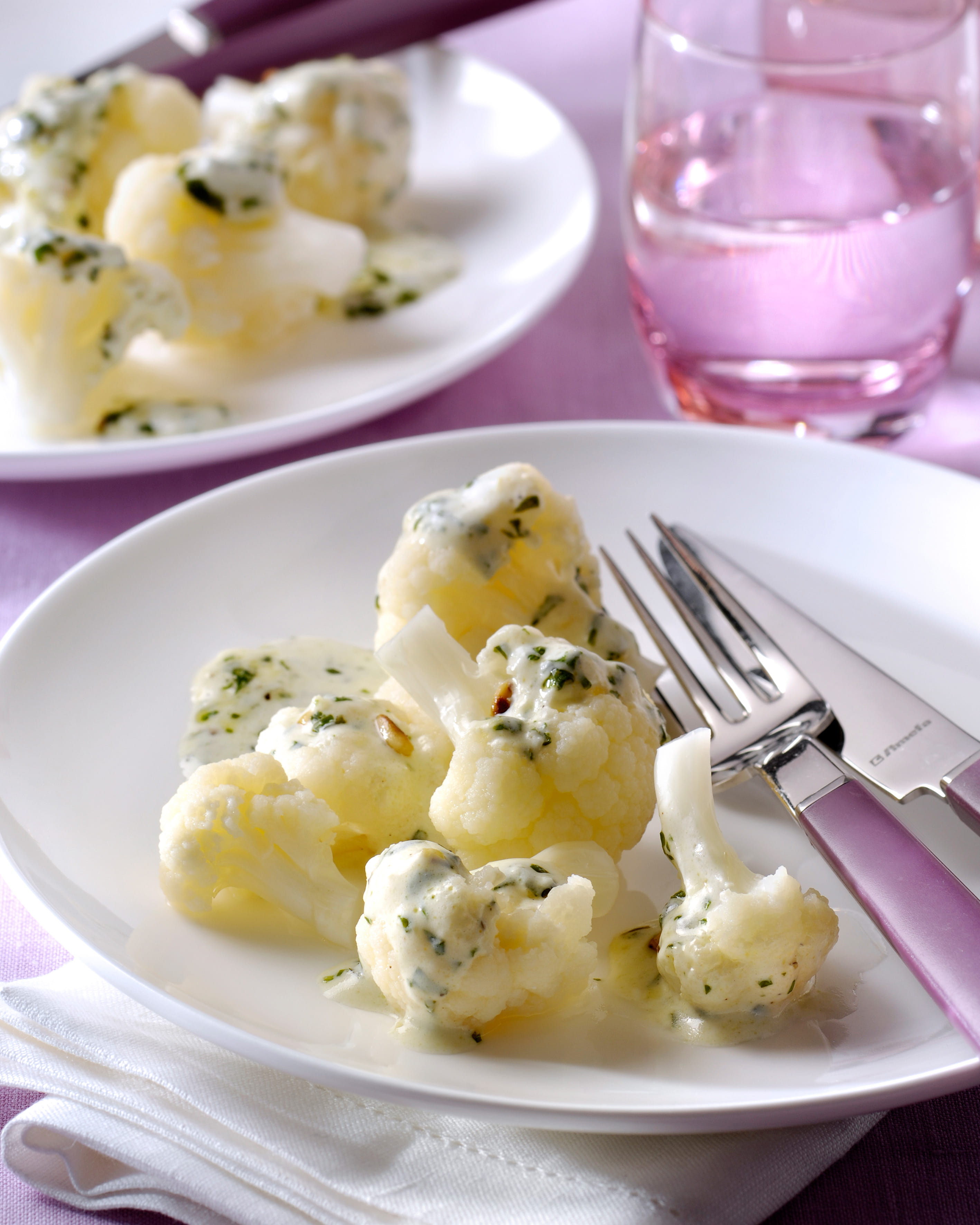 recipe image Bloemkool met pestoroom