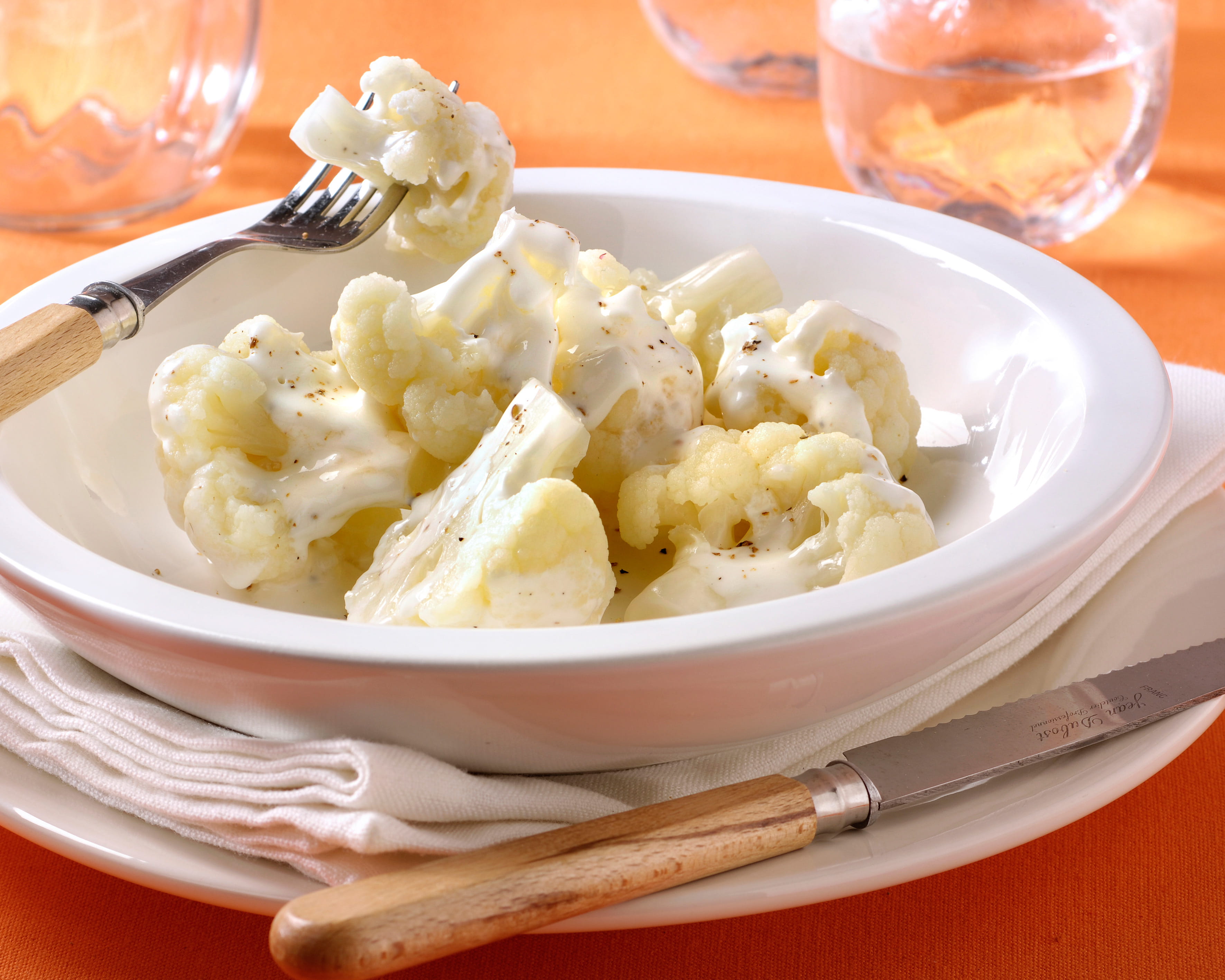 recipe image Bloemkool met nootmuskaatroom