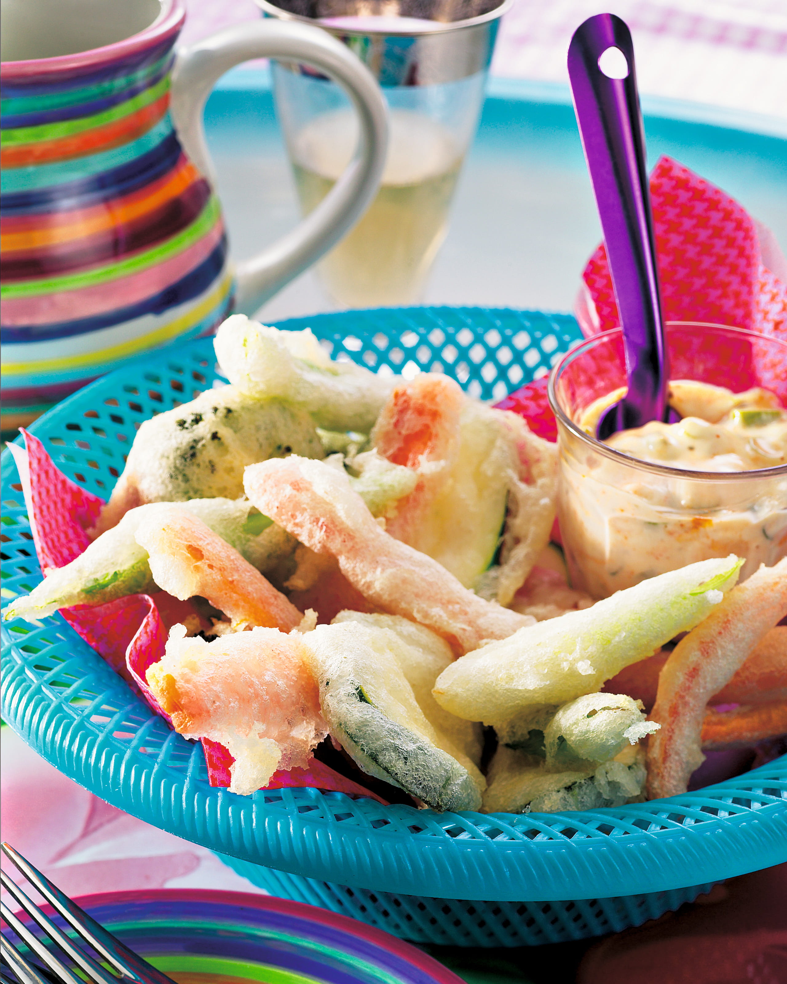 recipe image Groententempura met cajundip