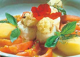 recipe image Visschotel met bloemkool