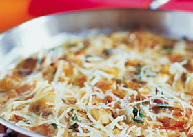 recipe image Gegratineerd witlof met eekhoorntjesbrood en gruyèrekaas