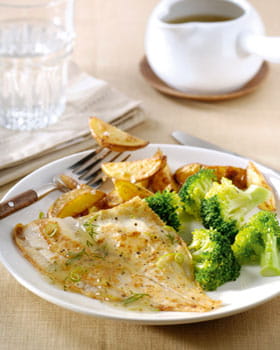 recipe image Gebakken schol met limoensaus