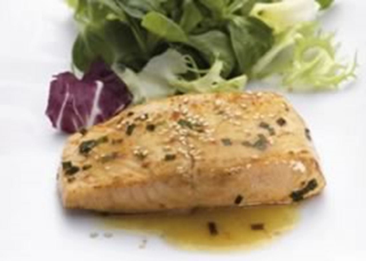 recipe image Zalm met sesam en honing