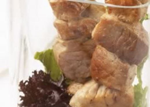 recipe image Varkensbrochettes met pindasaus
